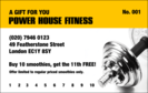Dumbbell Loyalty Card