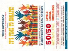 Fundraising Hands Invitation