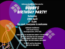 Balloons Invitation 001