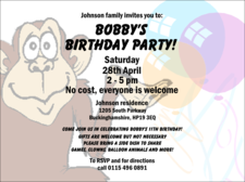 Monkey Invitation