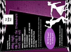 Swing Dance Purple Invitation