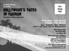 Hollywood BW Invitation