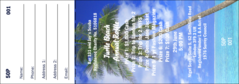 Palm Tree Raffle Ticket