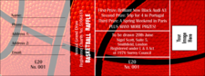Basketball Raffle Ticket 003