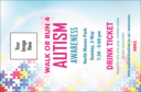 Autism Awareness Drink Ticket