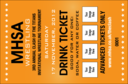 Versus All Purpose Drink Ticket (Orange)