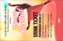Dance Silhouette Drink Ticket