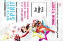 Cheerleading Spirit Drink Ticket