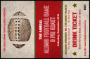 Football Red Drink Ticket