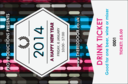 Year Neon Lights Drink Ticket