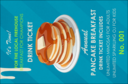 Pancake Breakfast Drink Ticket
