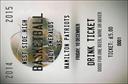 Basketball Schedule Drink Ticket