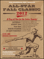 All-Star Retro Baseball Flyer