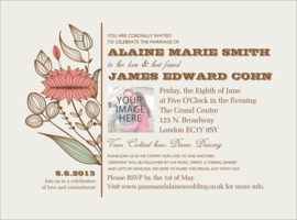 Wedding Flower Image Flyer