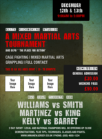 Contemporary Mixed Martial Arts Flyer