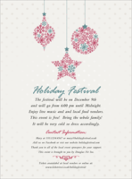 Snowflake Ornament Flyer