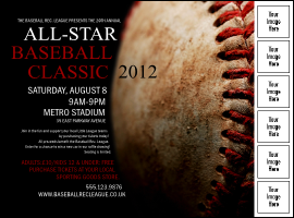 Baseball Stitches Image Flyer