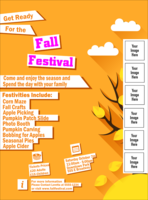 Fall Cut Paper Logo Flyer