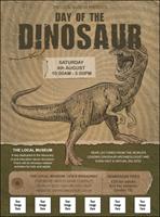 Dinosaur Illustrated Logo Flyer