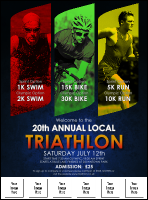 Triathlon Image Flyer