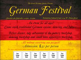 German Flag Logo Flyer