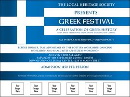 Greek Flag Logo Flyer