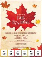 Fall Leaves Image Flyer