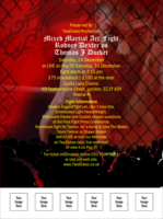 Mixed Martial Arts Red Flyer