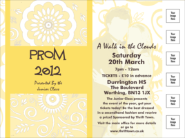 Yellow Prom Flyer