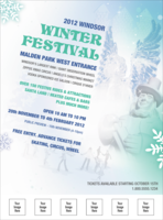 Winter Festival Logo Flyer
