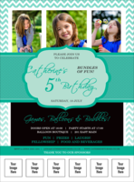 Happy Birthday Chevron Logo Flyer