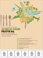 Food Festival Logo Flyer