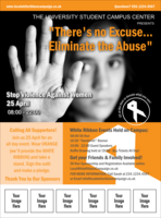 White Ribbon Photo Logo Flyer