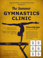 Gymnastics Logo Flyer