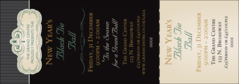 Classic Black Pinstripe Event Ticket