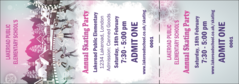 Skating Party Event Ticket