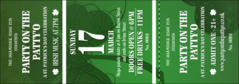 St. Patrick's Day Shamrock Event Ticket