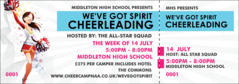 Cheerleading Spirit Event Ticket