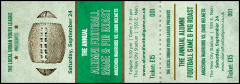 Football Green Event Ticket