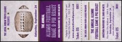 Football Purple Event Ticket