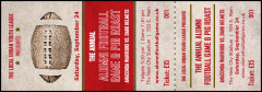 Football Red Event Ticket
