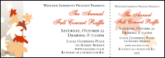 Fall Leaf  Event Ticket