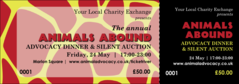 Animal Print Giraffe Event Ticket