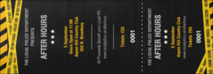 Police Caution Tape Event Ticket