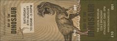 Dinosaur Illustrated Event Ticket