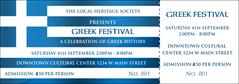 Greek Flag Event Ticket