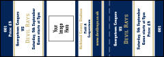 Sports Ticket Navy Event Ticket