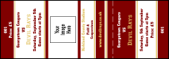 Sports Maroon and Gold Event Ticket