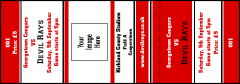 Sports Black and Red Event Ticket