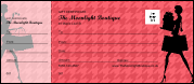 Red Shopping Gift Certificate